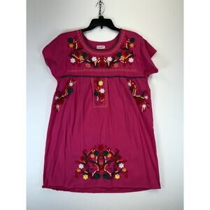 YZXDORWJ Blouse Women’s Extra Large Pink Short Sleeve Polyester Blend